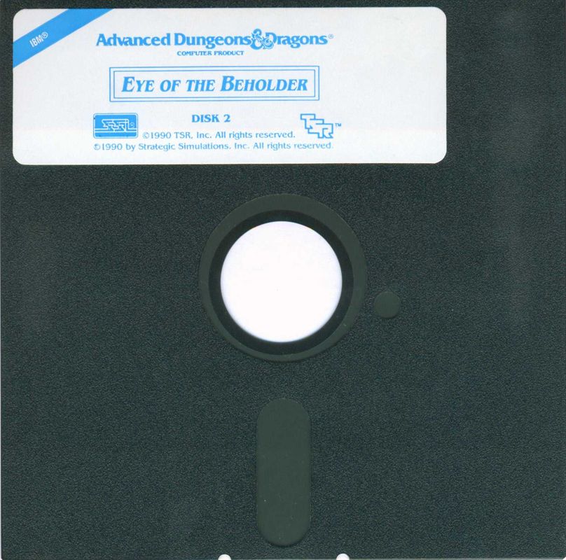 Media for Eye of the Beholder (DOS) (5.25" version): Disk 2/5