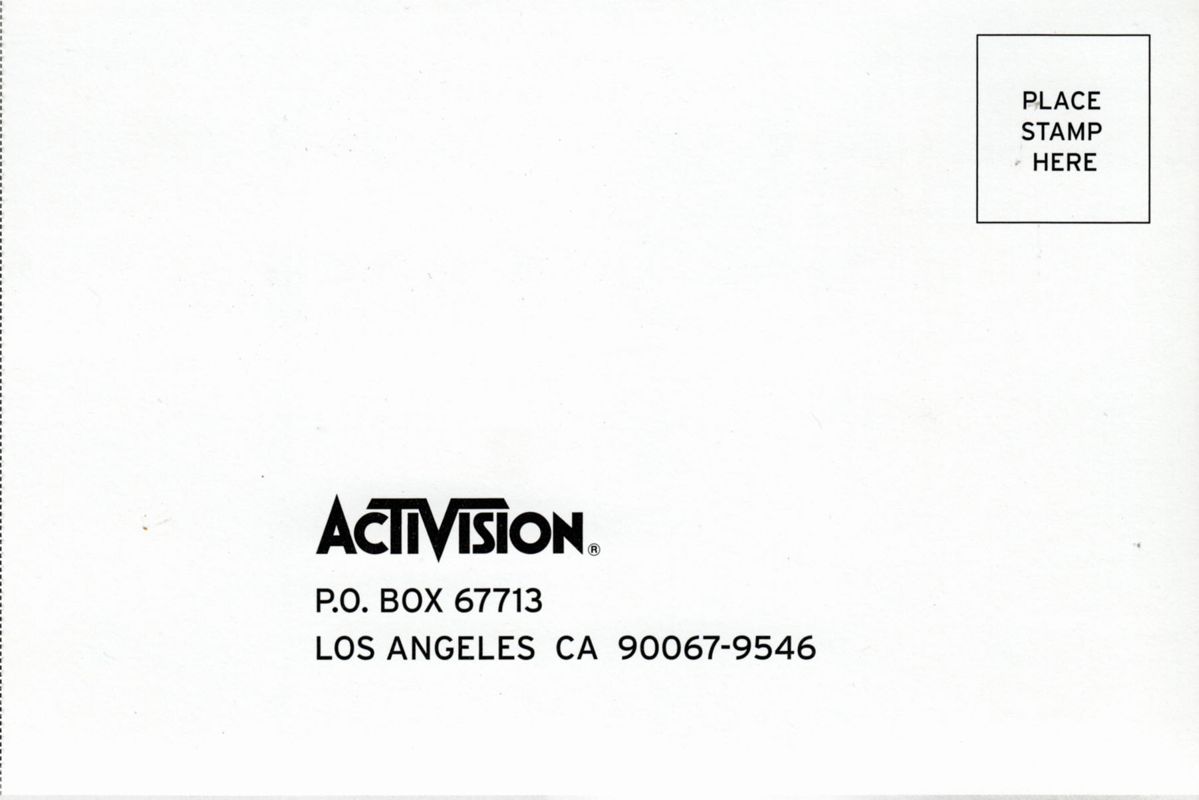 Other for Tony Hawk's Pro Skater 2x (Xbox): Registration card - address side