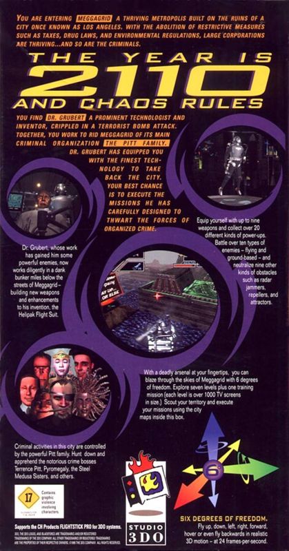 Back Cover for Blade Force (3DO)