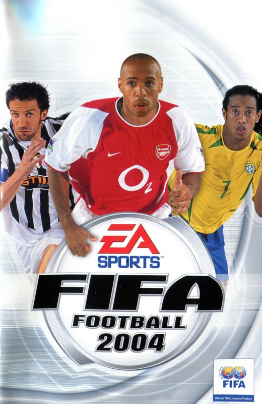 Manual for FIFA Soccer 2004 (PlayStation 2) (Platinum release): Front