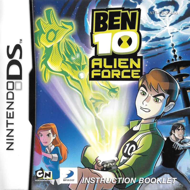Manual for Ben 10: Alien Force (Nintendo DS): Front