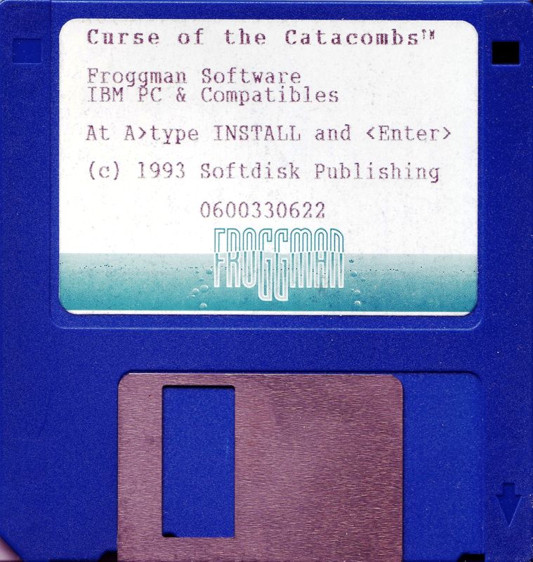 Media for Curse of the Catacombs (DOS): 3.5" Disk