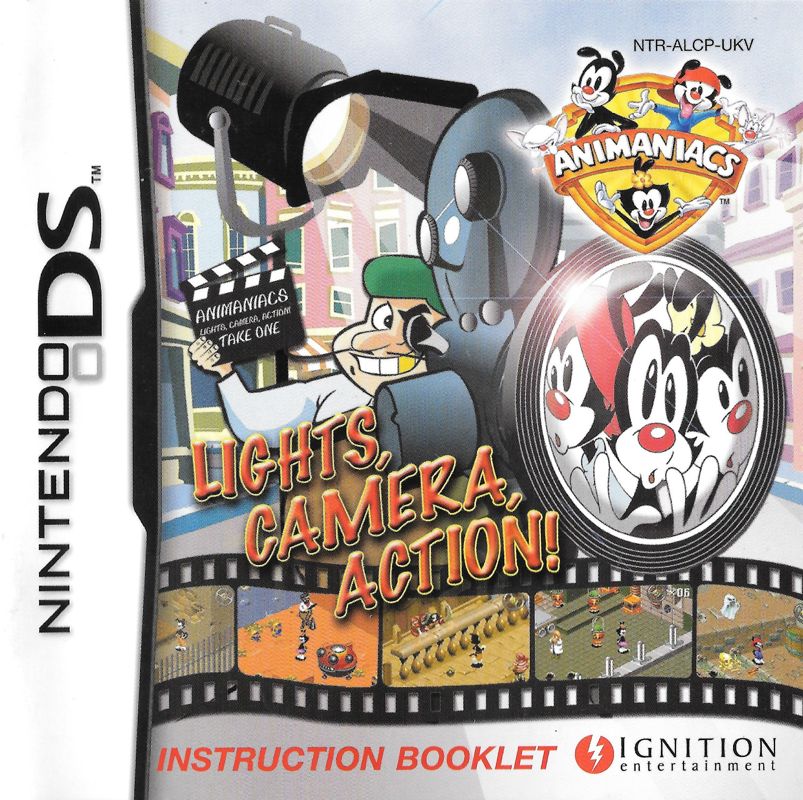 Manual for Animaniacs: Lights, Camera, Action! (Nintendo DS): Front