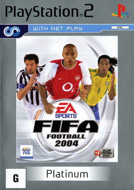 Front Cover for FIFA Soccer 2004 (PlayStation 2) (Platinum release)