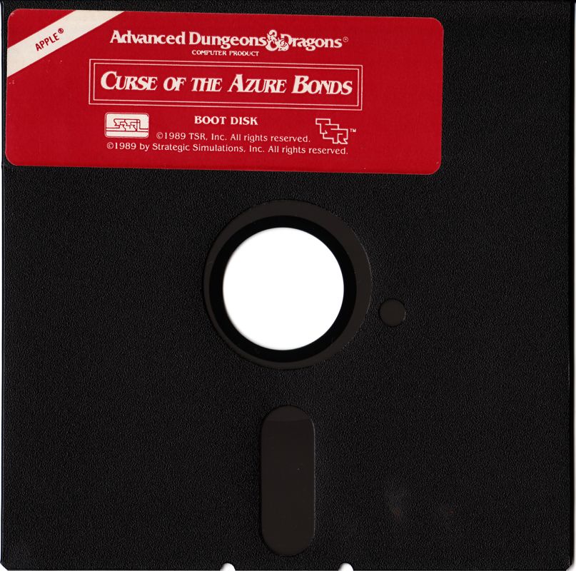 Media for Curse of the Azure Bonds (Apple II): Boot Disk