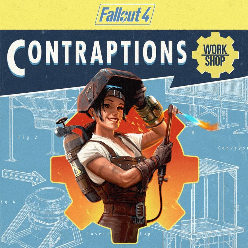 Front Cover for Fallout 4: Contraptions Workshop (PlayStation 4) (PSN release)