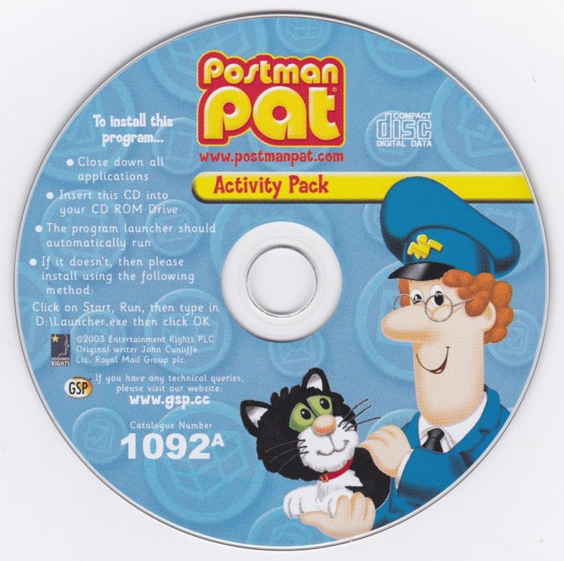 Front Cover for Postman Pat Activity Centre (Windows)