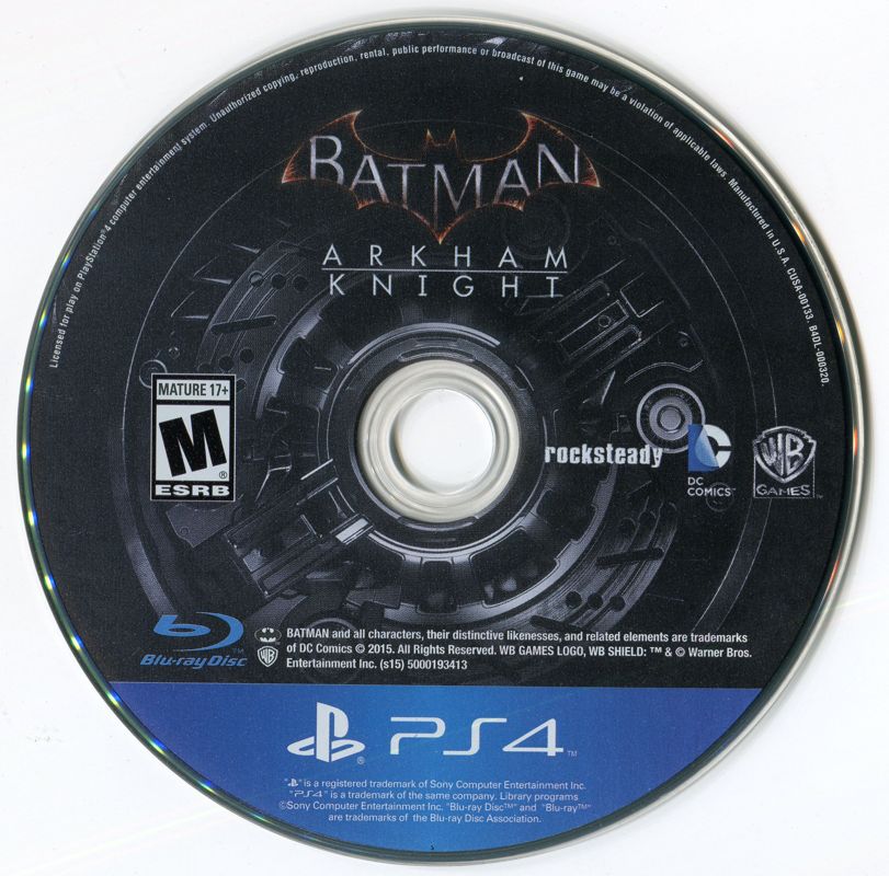 Media for Batman: Arkham Knight (PlayStation 4)