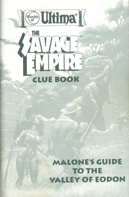 Extras for Worlds of Ultima: The Savage Empire (Macintosh and Windows) (GOG.com release): Clue Book - Front