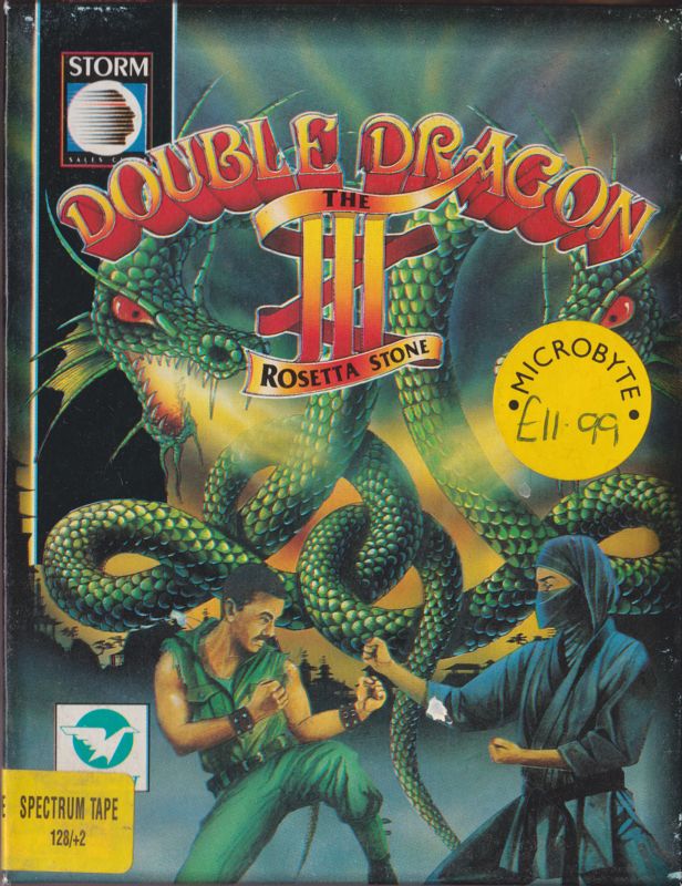 Front Cover for Double Dragon 3: The Rosetta Stone (ZX Spectrum)