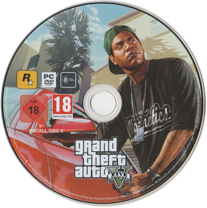 Media for Grand Theft Auto V (Windows): Disc 5