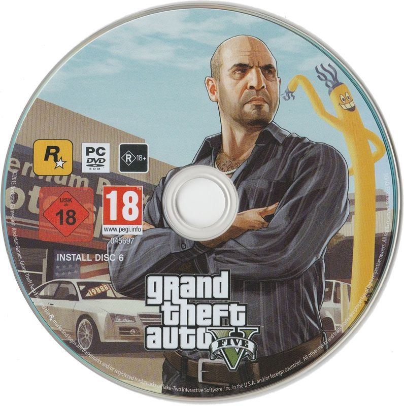 Media for Grand Theft Auto V (Windows): Disc 6