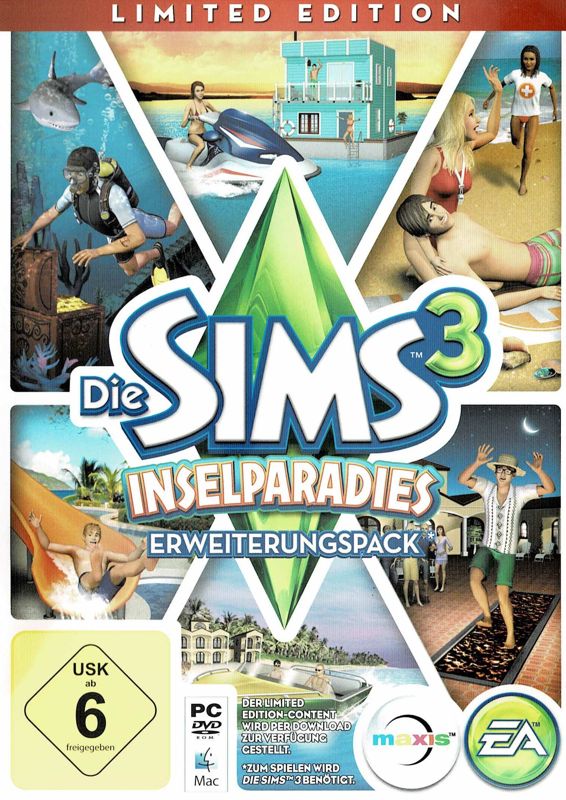 Front Cover for The Sims 3: Island Paradise (Limited Edition) (Macintosh and Windows)