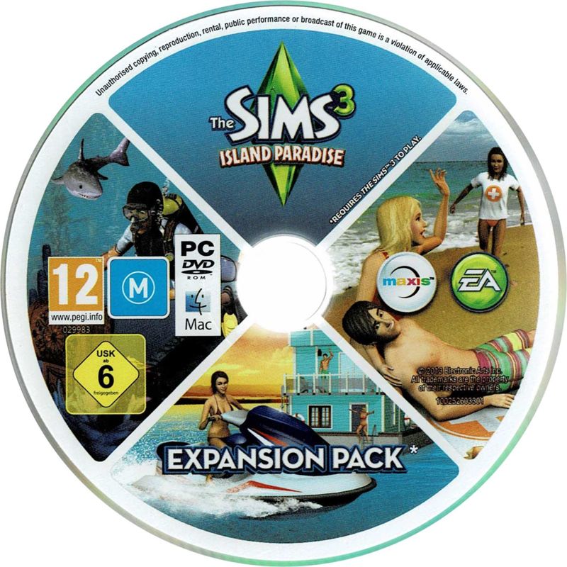 Media for The Sims 3: Island Paradise (Limited Edition) (Macintosh and Windows)