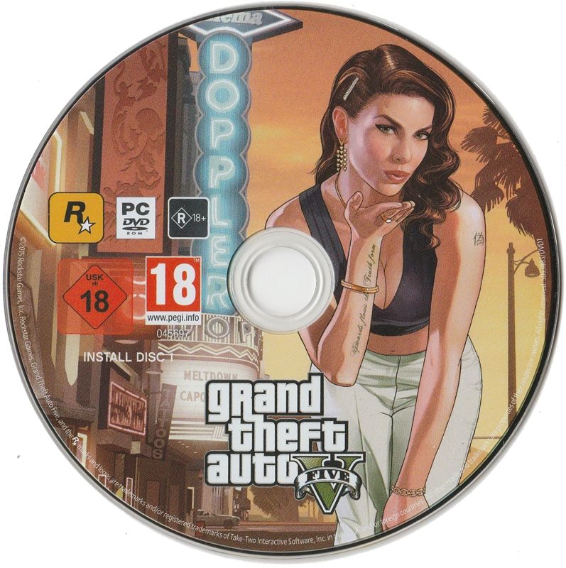 Media for Grand Theft Auto V (Windows): Disc 1