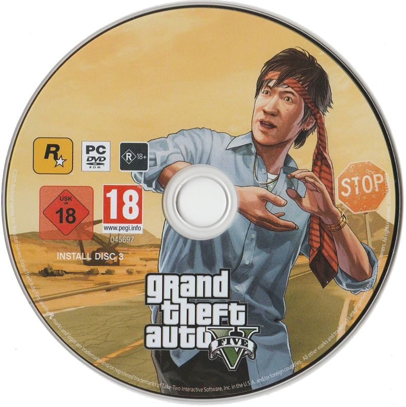 Media for Grand Theft Auto V (Windows): Disc 3