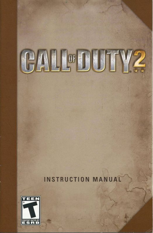 Manual for Call of Duty 2 (Windows): Front
