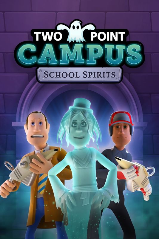 Front Cover for Two Point Campus: School Spirits (Windows Apps and Xbox One and Xbox Series) (download release)