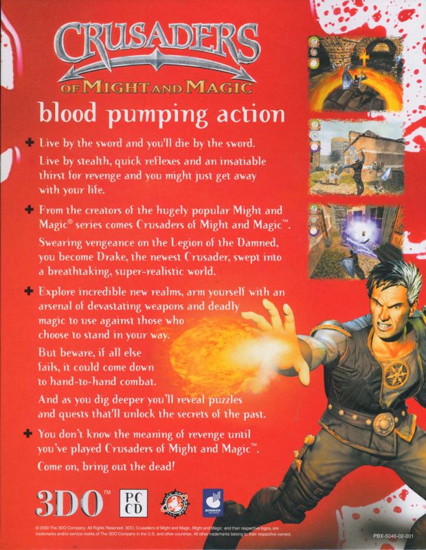 Back Cover for Crusaders of Might and Magic (Windows)
