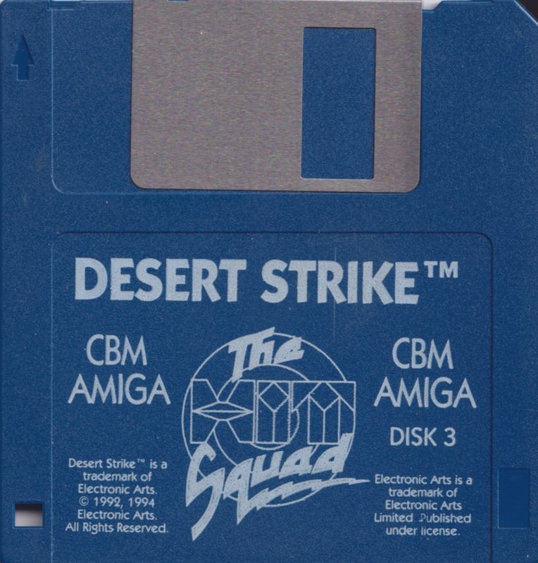 Media for Desert Strike: Return to the Gulf (Amiga) (Hit Squad release): Disk 3