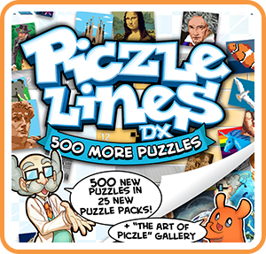 Front Cover for Piczle Lines DX: 500 More Puzzles (Nintendo Switch) (download release): 1st version
