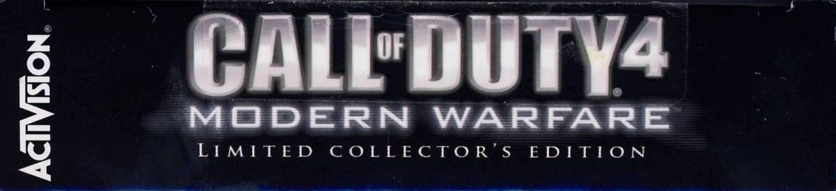 Spine/Sides for Call of Duty 4: Modern Warfare (Limited Collector's Edition) (Windows): Top