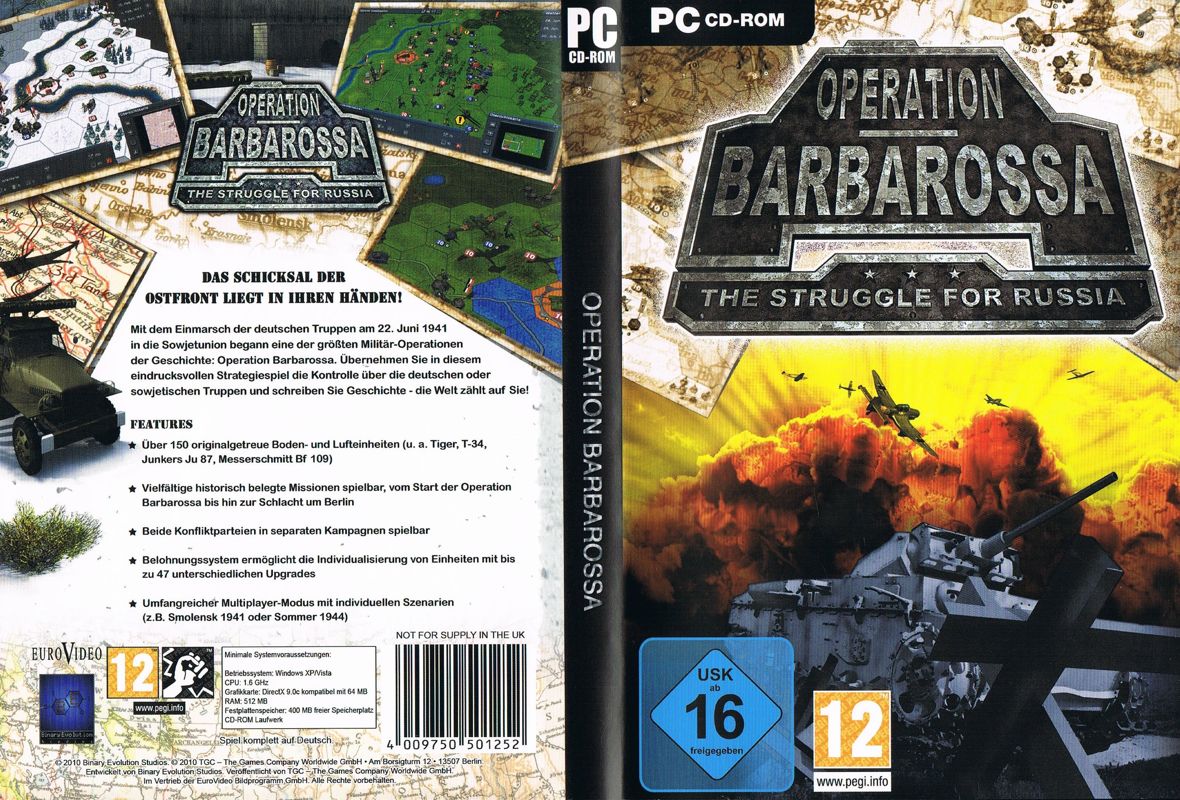 Full Cover for Operation Barbarossa: The Struggle for Russia (Windows)