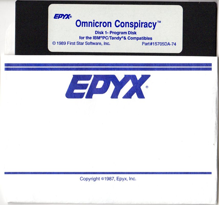 Media for Omnicron Conspiracy (DOS) (5.25" release): Disk 1