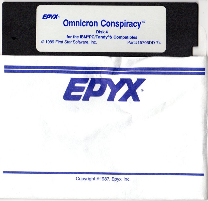 Media for Omnicron Conspiracy (DOS) (5.25" release): Disk 4
