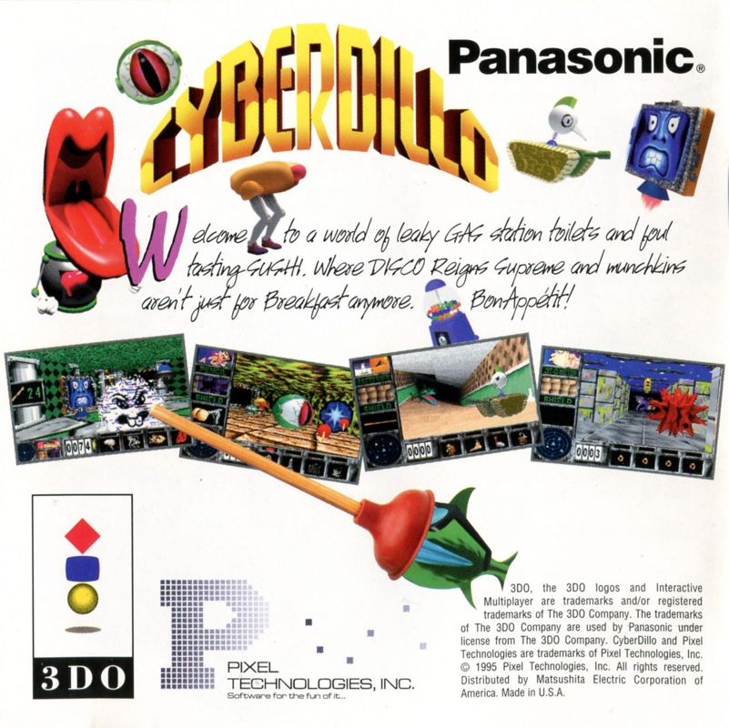 Manual for Cyberdillo (3DO): Back