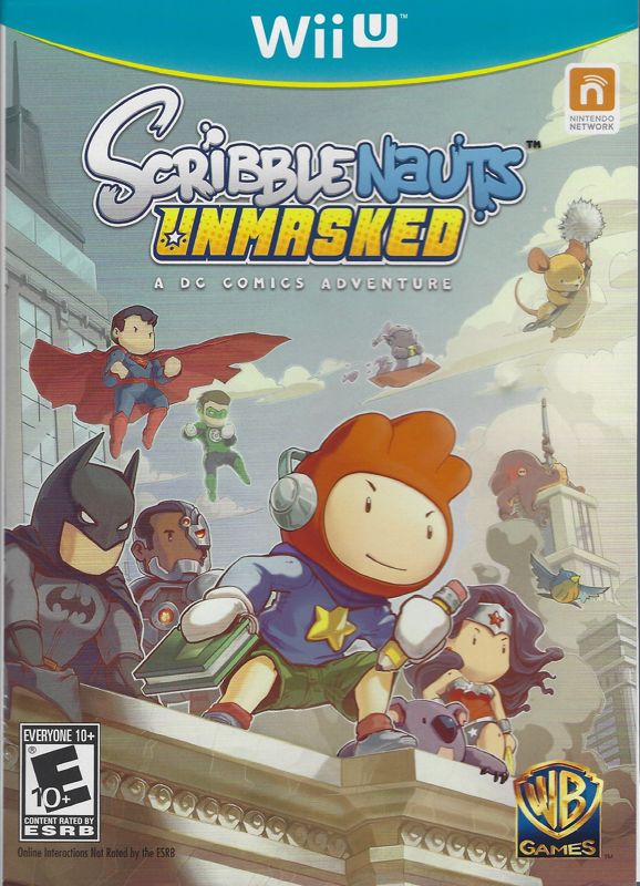 Front Cover for Scribblenauts Unmasked: A DC Comics Adventure (Wii U)