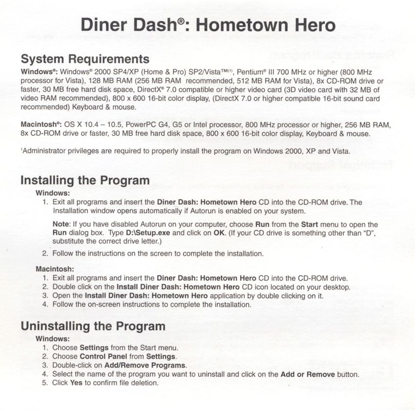 Diner Dash: Hometown Hero System Requirements - Can I Run It