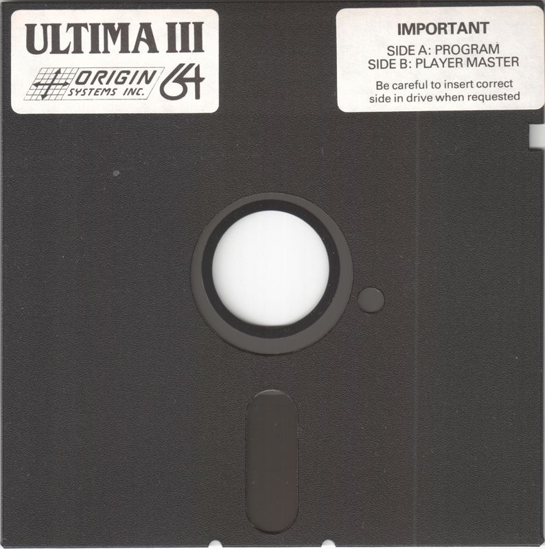 Media for Exodus: Ultima III (Commodore 64) ("All American Adventures" release)