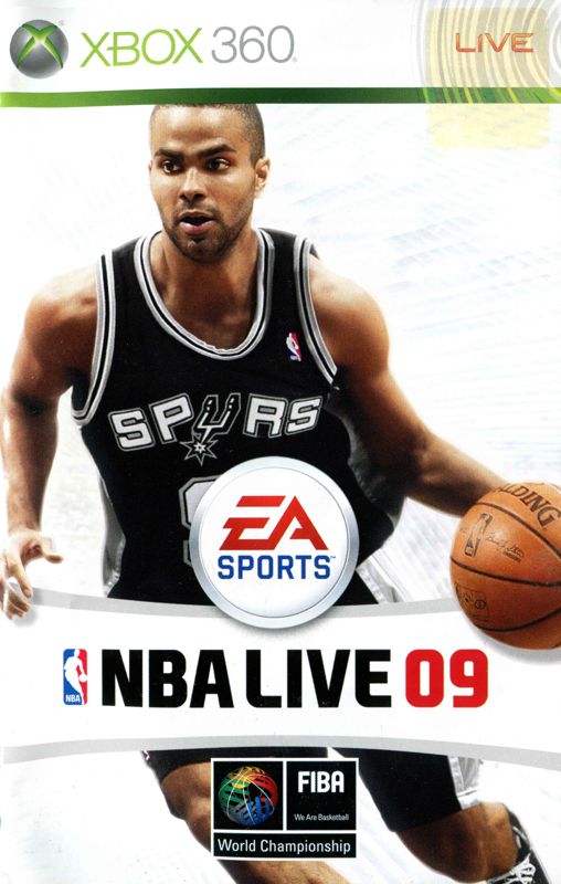 Manual for NBA Live 09 (Xbox 360): Front