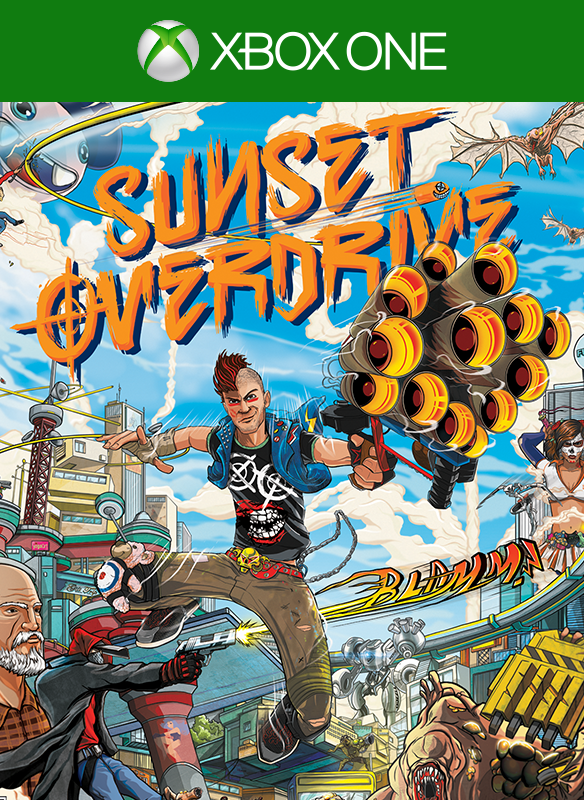 Front Cover for Sunset Overdrive (Xbox One) (download release): 1st version