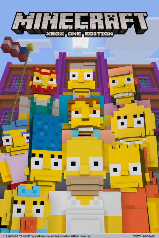 Front Cover for Minecraft: PlayStation 4 Edition - The Simpsons Skin Pack (Xbox One) (Download release)