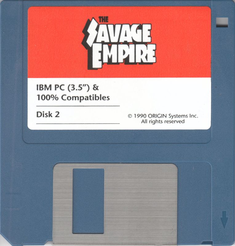 Media for Worlds of Ultima: The Savage Empire (DOS): Disk 2