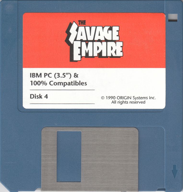Media for Worlds of Ultima: The Savage Empire (DOS): Disk 4