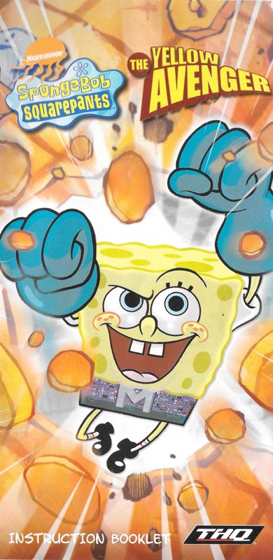 Manual for SpongeBob SquarePants: The Yellow Avenger (PSP): Front