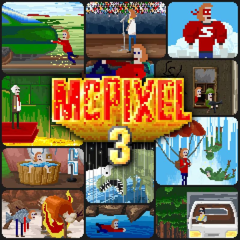 Front Cover for McPixel 3 (PlayStation 4 and PlayStation 5) (download release)