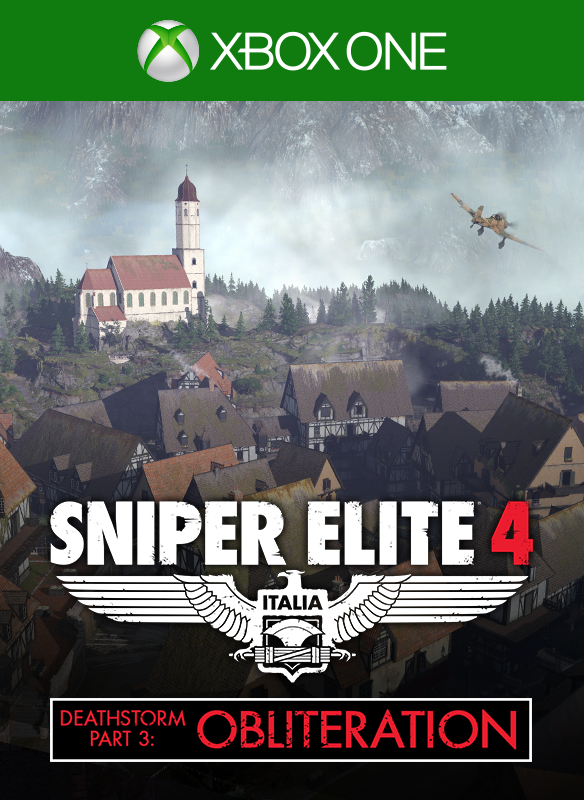 Front Cover for Sniper Elite 4: Italia - Deathstorm: Part 3 - Obliteration (Xbox One) (download release): 1st version
