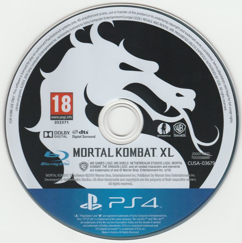 PS4 Mortal Kombat Xl PEGI