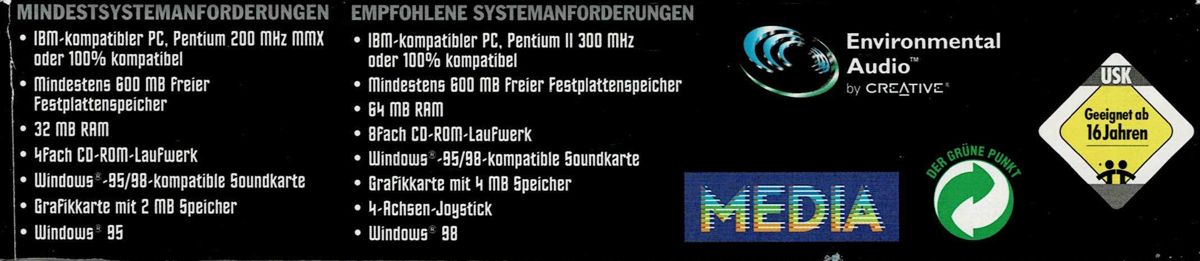 Other for Outcast (Windows) (Best of Infogrames release): Box - Bottom