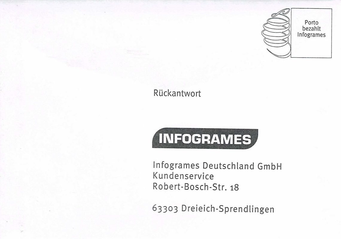 Extras for Outcast (Windows) (Best of Infogrames release): Envelope