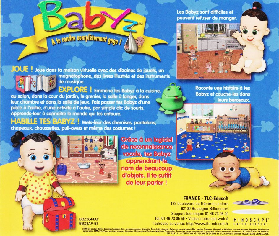 Other for Babyz: Your Virtual Bundle of Joy (Windows): Jewel Case - Back