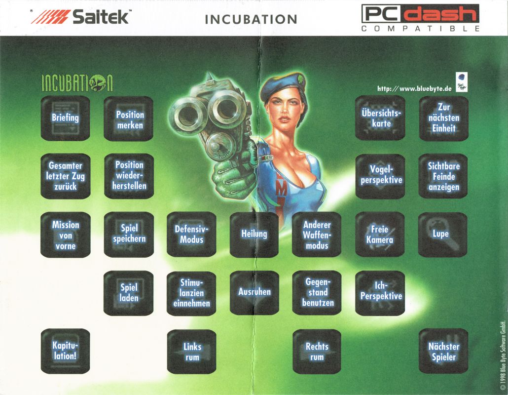 Reference Card for Incubation: The Wilderness Missions (Windows): PC Dash card - Front