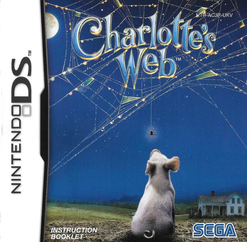 Manual for Charlotte's Web (Nintendo DS): Front
