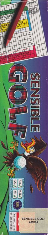 Spine/Sides for Sensible Golf (Amiga): Left