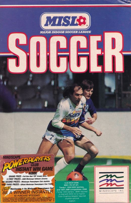 Major Indoor Soccer League cover or packaging material MobyGames