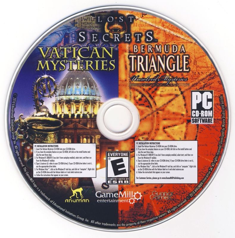 Media for Secrets of the Vatican: The Holy Lance (Windows) (Includes bonus game Bermuda Triangle)